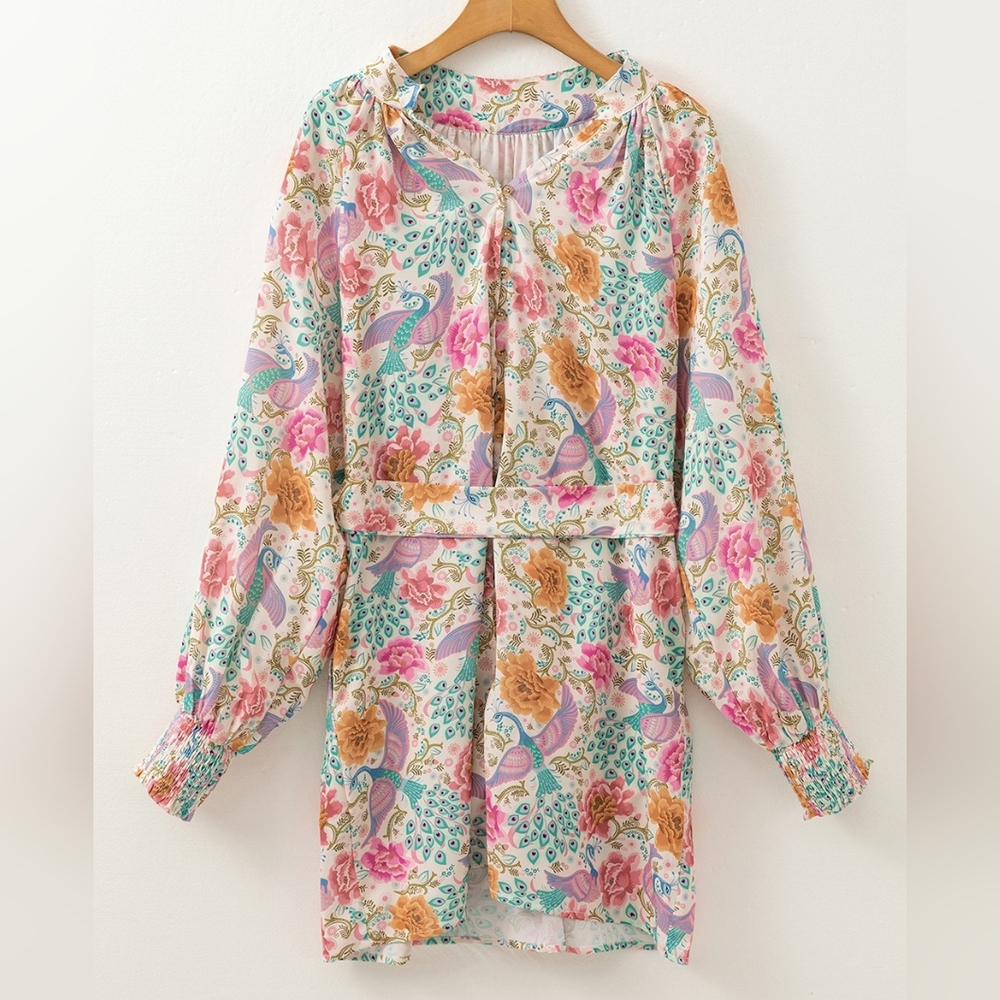 Floral Peacock Dream Dress - Picture 8 of 10